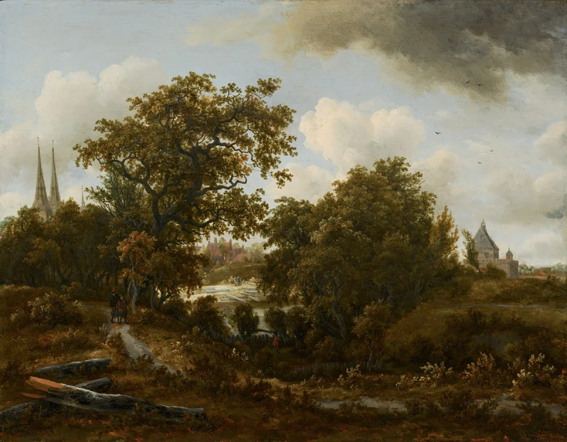 Landschap bij Deventer door Meindert Hobbema (1638 – 1709) (Collectie Mauritshuis Den Haag)